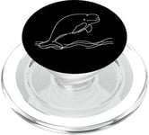 Recherche sonore sur les habitats arctiques de l'océan Arctique Baleine béluga PopSockets PopGrip pour MagSafe