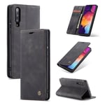 CaseMe vintage Samsung Galaxy A50 fodral - Svart