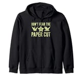 Dont Fear the Paper Cut Origami Zip Hoodie