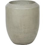 Bac En Polystone Lounge Ext. Colonne Ronde D 47 X H 55 Cm Gris Ciment