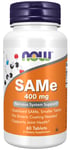 NOW Foods SAMe - 400mg 60 tablets Supports Emotional Well-Being & Joint Health