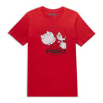 Sonic The Hedgehog Knuckles Katakana Men's T-Shirt - Red - S