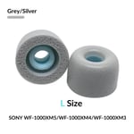 Sony WF-1000XM4 Large öronkuddar memory foam by headphoneparts - Size large - Silver