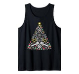 Car Mechanic tools Christmas tree Gifts Garage Men Kids Tank Top