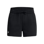 Under Armour Women UA Rival Terry Short, Women's Running Shorts, Comfortable Shorts for Women, Women’s Shorts for Warm Up and Training Black