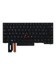 Lenovo - notebook replacement keyboard - with Trackpoint - Swiss - black - Bærbar tastatur - til udskiftning - Schweizisk - Sort