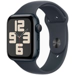 Apple Watch SE GPS 44mm Midnight Aluminium Sport Band S/M MXEJ3 - Unisex - 44 mm - Smartklokke - Quartz med lader