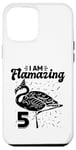 Coque pour iPhone 12 Pro Max I am Flamazing Fête d'anniversaire Flamant rose 5 ans