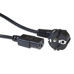 ACT Powercord Mains Connector CEE 7/7 Male (Angled) - C13 Black 0,25 m (AK5253) Marque