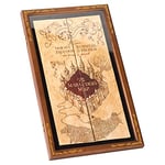 The Noble Collection Harry Potter The Marauder's Map Display Case - 18in (46cm) Elegant Wooden Display for Marauder's Map - Officially Licensed Film Set Movie Props Gifts