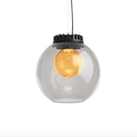 City Globe - Pendlad taklampa | 3 färgalt. | Färg - Inre kupa: Cognac | Ljuskälla: E27 - 8W LED | 804 Lumen | 2700 K (L70067)