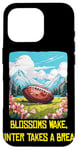 Coque pour iPhone 16 Pro Blossoms se réveille avec le football américain cool pour le printemps