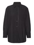 Rel Seersucker Stripe Shirt Black GANT