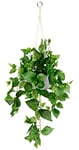 Suspension Philo artificielle avec pot - Guirlande de plantes vertes - Décoration pour plantes vertes - Plante d'intérieur - Plante grimpante - Lierre - Suspension en pot - Fleurs artificielles