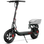 SISIGAD Trottinette Électrique Adulte 12 Pouces Trottinette Électrique Pliable avec APP et Panier, 25km/h Vitesse Maxi 36V 7.8AH Batterie Scooter Électrique Adulte avec Double Frein et Lumière