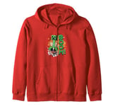 Minecraft Creeper On TNT SSS... BOOM! Zip Hoodie