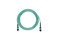 Kompatibel Corning J759312te8-Nb033f Blueoptics Fiberoptisk Trunkkabel, Mtp/Upc Til Mtp/Upc, 10 Meter, Multimodus G50/125Μm, Om3, Merkefiber, 3,0 Mm Lszh Aqua, 12 Kjerner, Type B, Mtp-Kontakt Uten Pinner, Inkl. Måleprotokoll (J759312te8 -Nb033f-Bo)