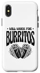 Coque pour iPhone X/XS Burrito King Burritos Cuisine mexicaine Cinco De Mayo