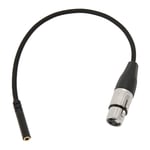 1/8 Tums till XLR Honkabel Balanserad 3,5 mm Honstereo Mini Jack till XLR Honadapterkabel Mikrofon Ljudkabel