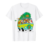 Christmas Scooby Doo Mystery Machine Gang Tree on Van T-Shirt