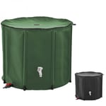 Réservoir souple, récupérateur d'eau de pluie pliable - 750 l - Vert Linxor