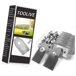 30 Lames de rechange pour Husqvarna Automower & Gardena robot tondeuse 0,6 mm-toolive