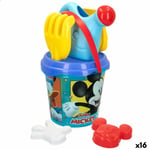 Beach toys set Mickey Mouse Ø 18 cm [16 Units]