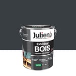 Peinture extérieure bois microporeux Julien gris anthracite satin 5L