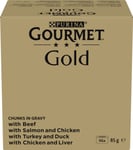 Gourmet Purina Gourmet Gold Pieces I Mix Saus 96X85g