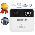 Visiophone sans fil TECH DISCOUNT - Home Smart Doorbell - Blanc - Vision nocturne - Stockage carte TF 8-32G