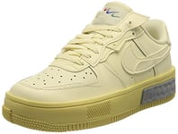 Nike Femme Air Force 1 Fontanka Sneaker, Coconut Milk/Coconut Milk-Lemon Wash, 37.5 EU