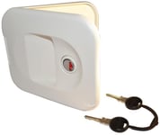 THETFORD C200 CARAVAN WATERFILL DOOR WITH LOCK AND KEY FOR CASSETTE TOILET