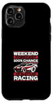 Coque pour iPhone 11 Pro 100 % de chances de participer à une course de voitures à sous, voiture télécommandée, mini-voiture