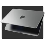 EooCoo Coque Ultra-Mince Compatible avec MacBook Air 13,6 Pouces M2 M3 A2681 A3113 [Identique au Mac Nu] 2022 2024, Anti-Rayures, Réduction des Empreintes Digitales, Étui Rigide - Gris Spatial Mat