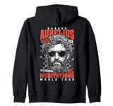 Funny Stoic Philosophy Marcus Aurelius Meditations Tour Zip Hoodie