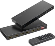 Hdmi Matrix 4X2 4K 60Hz, Hdmi Switch Splitter 4 In 2 Out Avec Toslink 3.5Mm Audio Extractor, Arc, 16 Edid Modes, 4K Downscale, Et Ir Télécommande, Soutienhdmi 2.0B Hdcp 2.3/2.2 Hdr 3D Cec