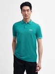 Barbour International Essential Tipped Tailored Polo Shirt - Green, Green, Size L, Men
