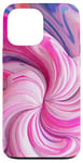 iPhone 13 Pro Max Swirl Pink Color Illustration Pattern Abstract Art Case