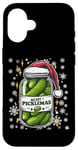 iPhone 16 Funny Christmas Pickle Jokes Merry Picklemas Case