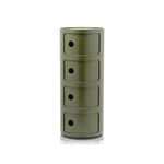 Kartell - Componibili 4985, Green, 4 Compartments