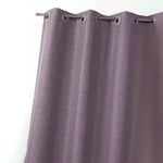 Rideau d'ameublement 100 % occultant uni doublé (140x260 cm - Violet parme)