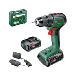 Bosch Home and Garden Home and Garden UniversalDrill Visseuse sans fil avec 2 batteries et système 18 V