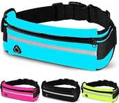 CREADY® Ceinture Running Smartphone - Sac Banane Telephone - de Course a Pied, Sport, Jogging, Footing, Courir - Fitness Belt Bag pour Tous Les Telephones, Bleu