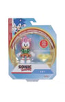 Sonic The Hedgehog Classic Amy 4”  Action Figure With Yellow Chaos Emerald - New