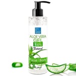 Gel d'Aloe Vera Pur, 100% Naturel, Soin Visage Anti-Âge,Hydratant, Réparateur, Corps et Cheveux, Après-Soleil et Épilation, Transparent, Culture Bio 200 ml