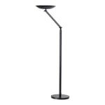 Unilux Varialux Lampadaire LED 25W 3000 Lumens Articulé à Variation d'intensité Lumineuse 192 x 34 cm Noir