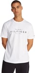 Tommy Hilfiger BIG RWB Hilfiger Tee MW0MW37448 T-Shirt S/S, White (White), M Homme