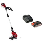 Einhell Power X-Change 18V Cordless Strimmer With Battery And Charger - 24cm Cutting Width, Lightweight Cordless Grass Trimmer and Lawn Edger, Includes 20 x Blades - GE-CT 18 Li + 2.5Ah Starter Kit
