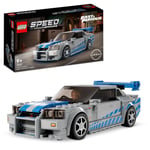 LEGO Speed Champions 2 Fast 2 Furious Nissan Skyline GT-R (R34) Set, Race Car...