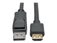 Eaton Tripp Lite Series Displayport 1.2 To Hdmi Active Adapter Cable (M/M), 4K 60 Hz, Gripping Hdmi Plug, Hdcp 2.2, 6 Ft. (1.8 M) - Adapterkabel - Displayport Hann Til Hdmi Hann - 1.83 M - Svart - Aktiv, 4K-Støtte